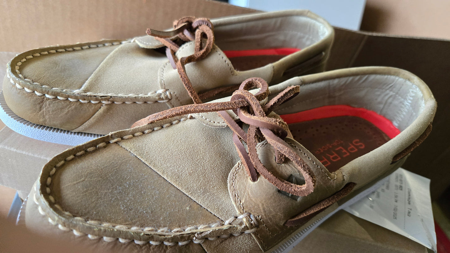 Sperry Men's Classic Authentic Original 2-Eye Boat Shoe  Tan Multi Size 7.5