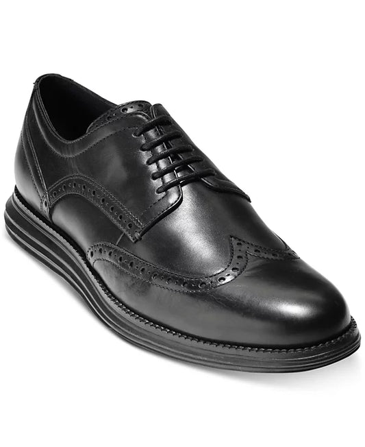 Cole Haan Men's Original Grand Shortwing Oxfords  Black Size 10W