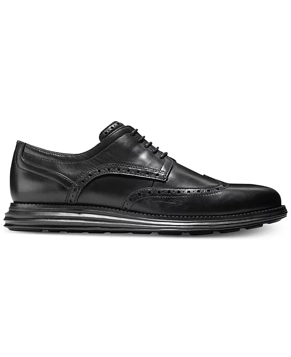 Cole Haan Men's Original Grand Shortwing Oxfords  Black Size 10W