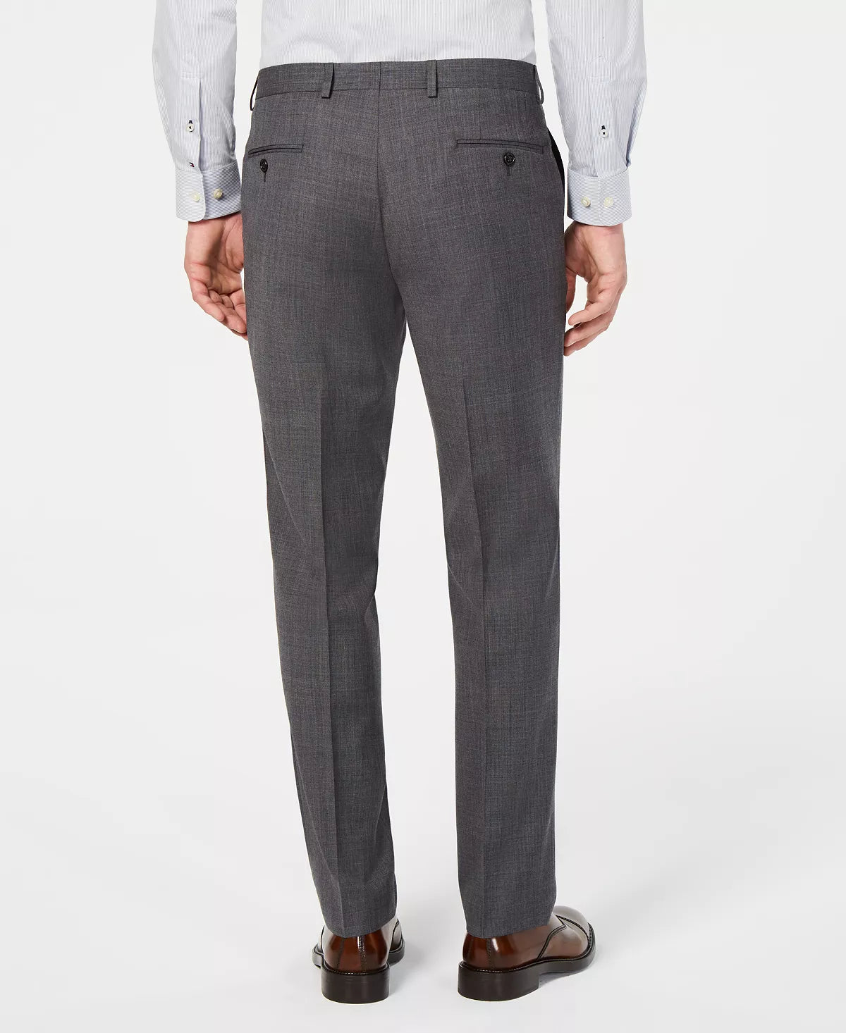 Lauren Ralph Lauren Men's Wool-Blend Classic-Fit UltraFlex Suit Pants  Gray 38Wx30L