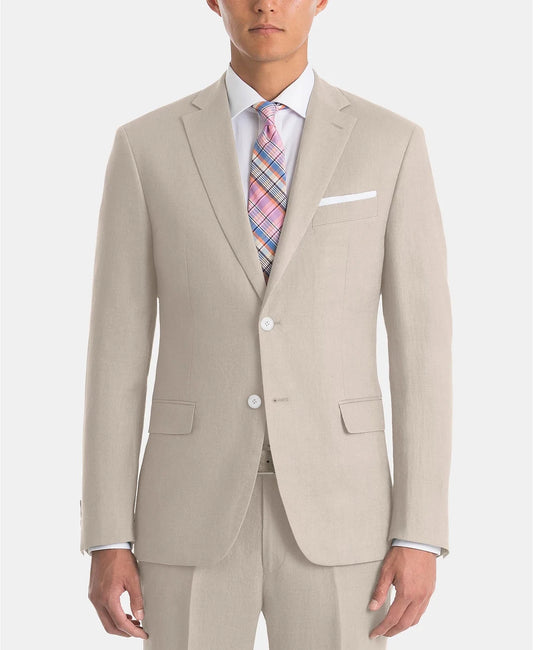 Lauren Ralph Lauren Men's UltraFlex Classic Fit Linen Sport Coat Blazer  Tan Size 40R