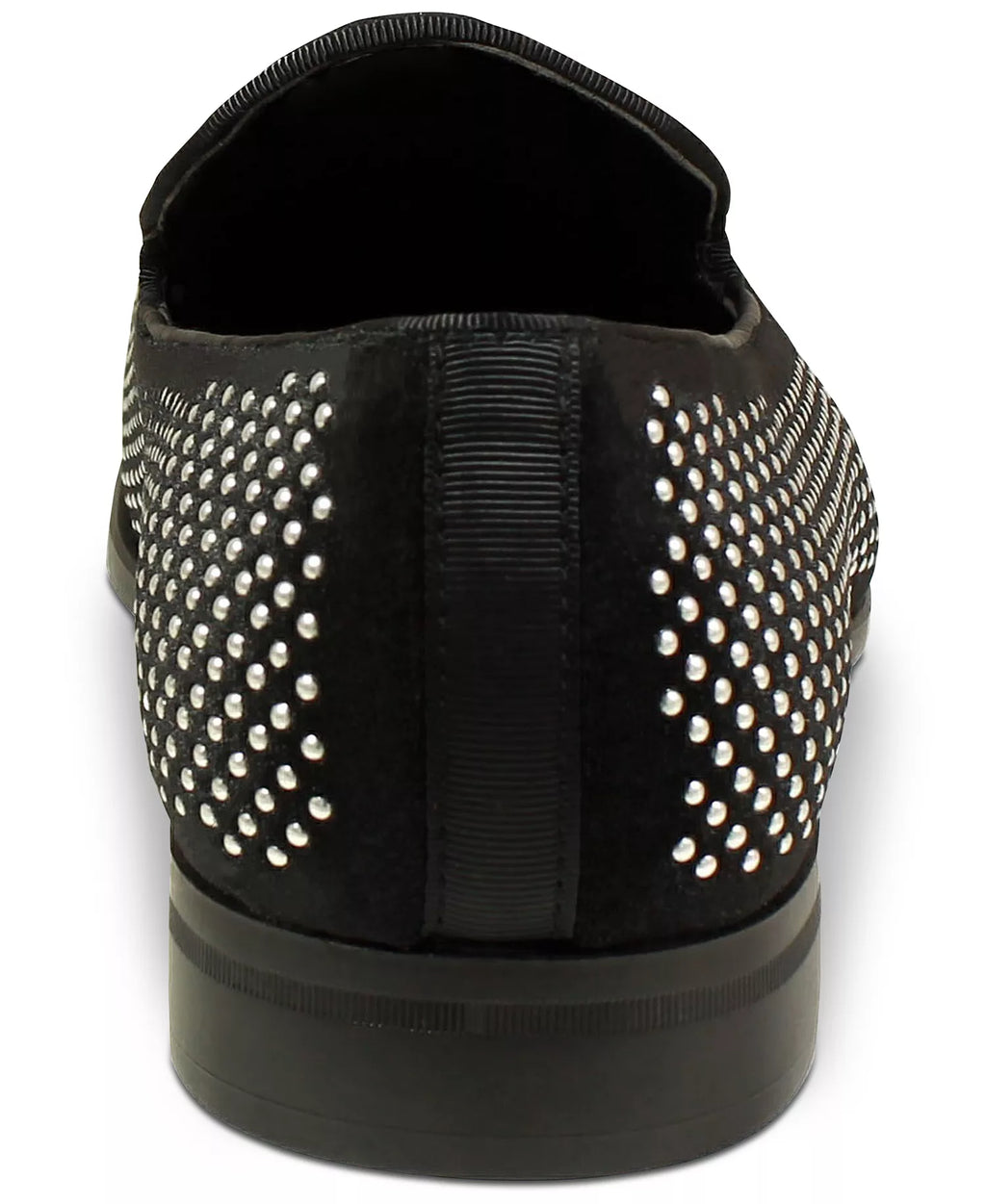 Stacy Adams Men's Swagger Studded Ornament Slip-on Loafers  Black Size 12