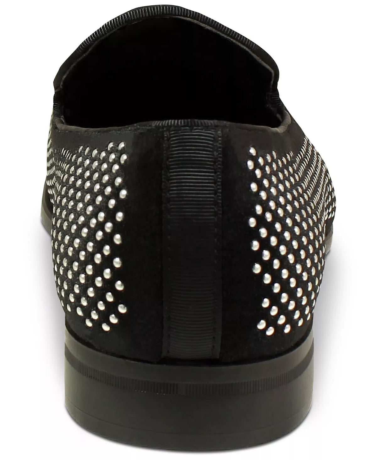 Stacy Adams Men's Swagger Studded Ornament Slip-on Loafers  Black Size 12