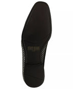 Stacy Adams Men's Swagger Studded Ornament Slip-on Loafers  Black Size 12