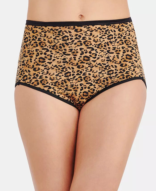 Vanity Fair Illumination Brief Underwear  Leopard Print Size 7/L
