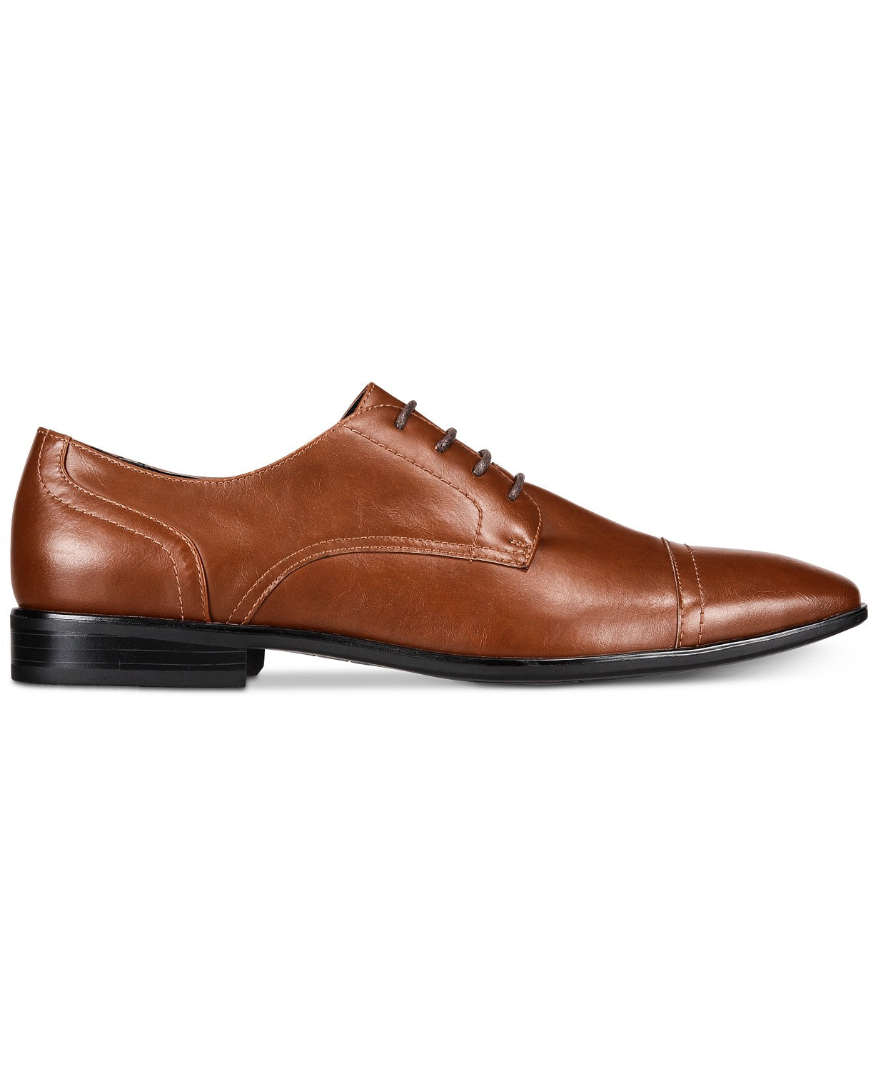 Alfani Men's Quincy Cap-Toe Lace-Up Shoes Color Tan Size 10M