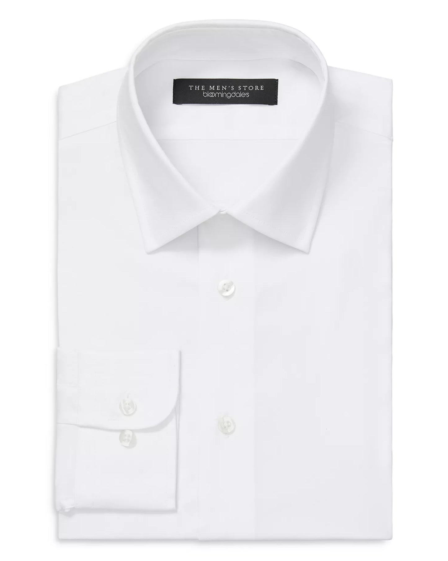 The Men's Store Men's Regular-Fit Stretch Dress Shirt  White 18 34/35