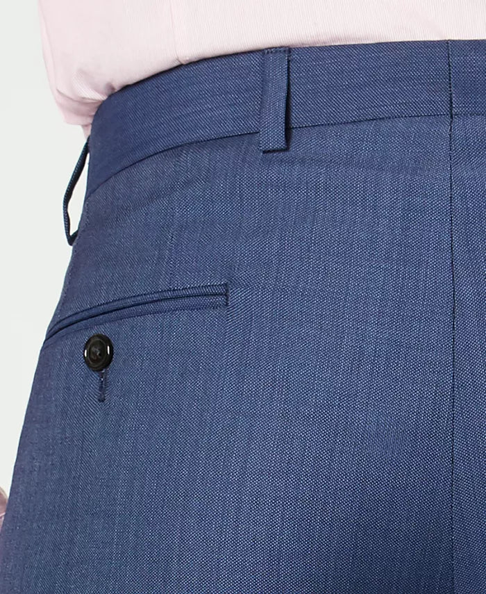 Lauren Ralph Lauren Men's Classic-Fit UltraFlex Stretch Suit Pants  Color Blue Birdseye W32xL30