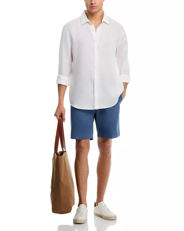 Michael Kors Men's Signature Stretch-Cotton 8" Shorts  Dark Chambray Size 34