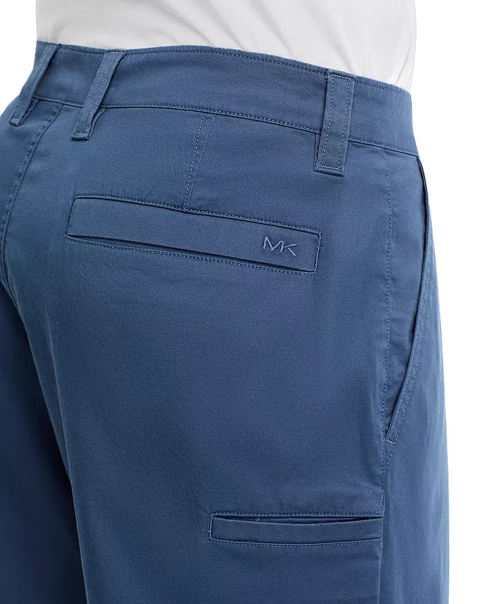 Michael Kors Men's Signature Stretch-Cotton 8" Shorts  Dark Chambray Size 34