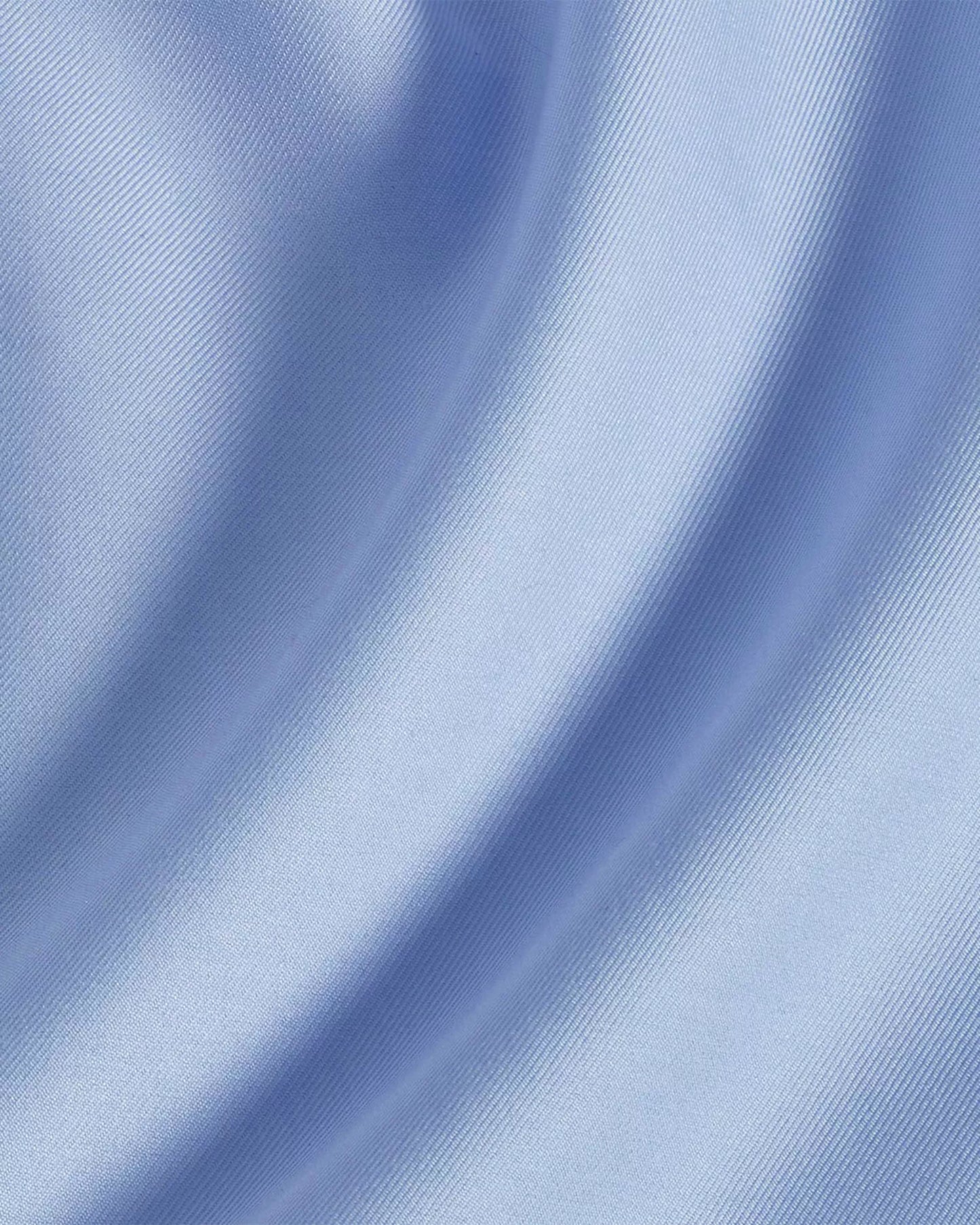 David Donahue Men's Super Fine Twill Trim Fit Dress Shirt  Sky 17 34/35