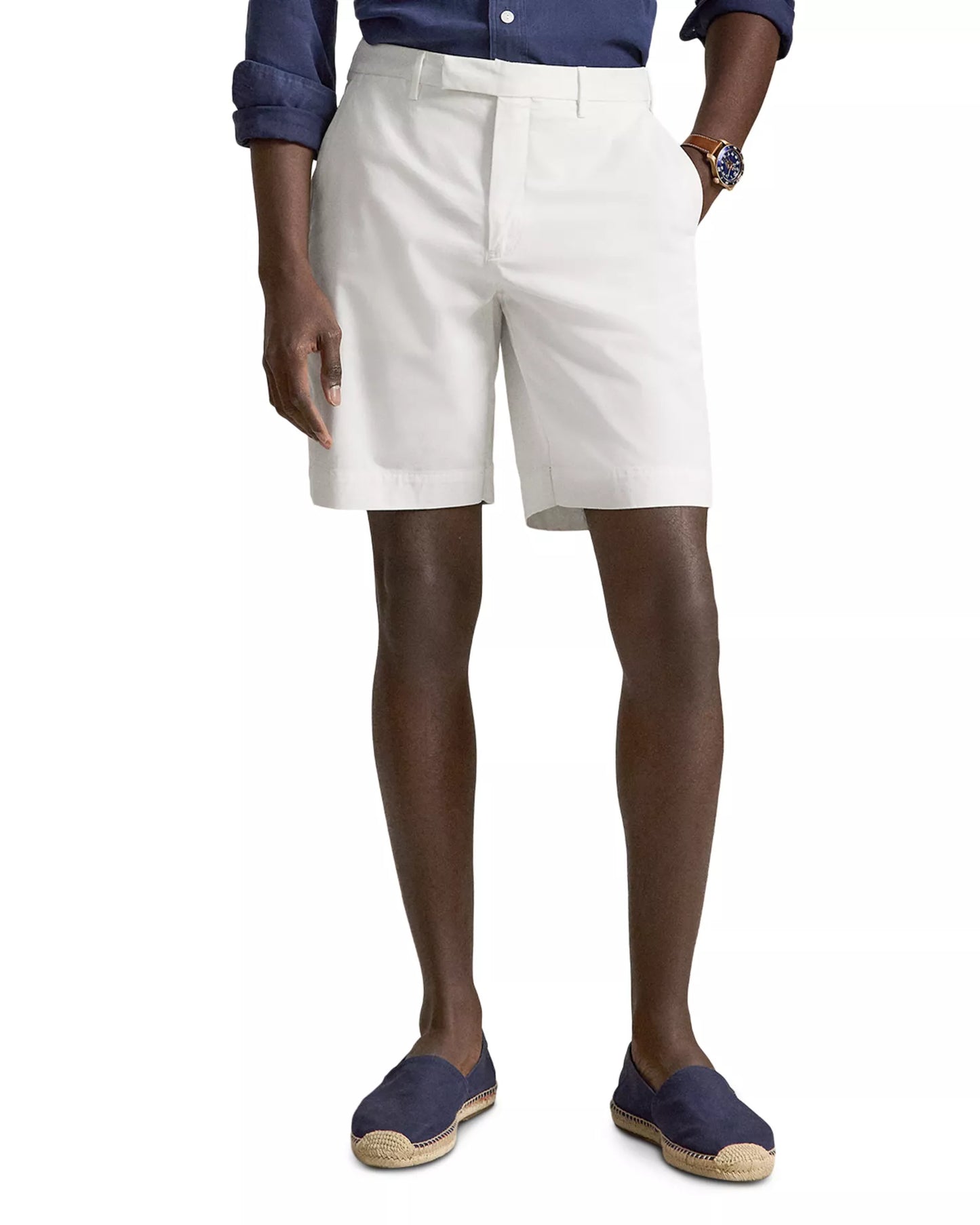 Polo Ralph Lauren Men's Greenwich 9" Classic Fit Chino Shorts  White Size 36