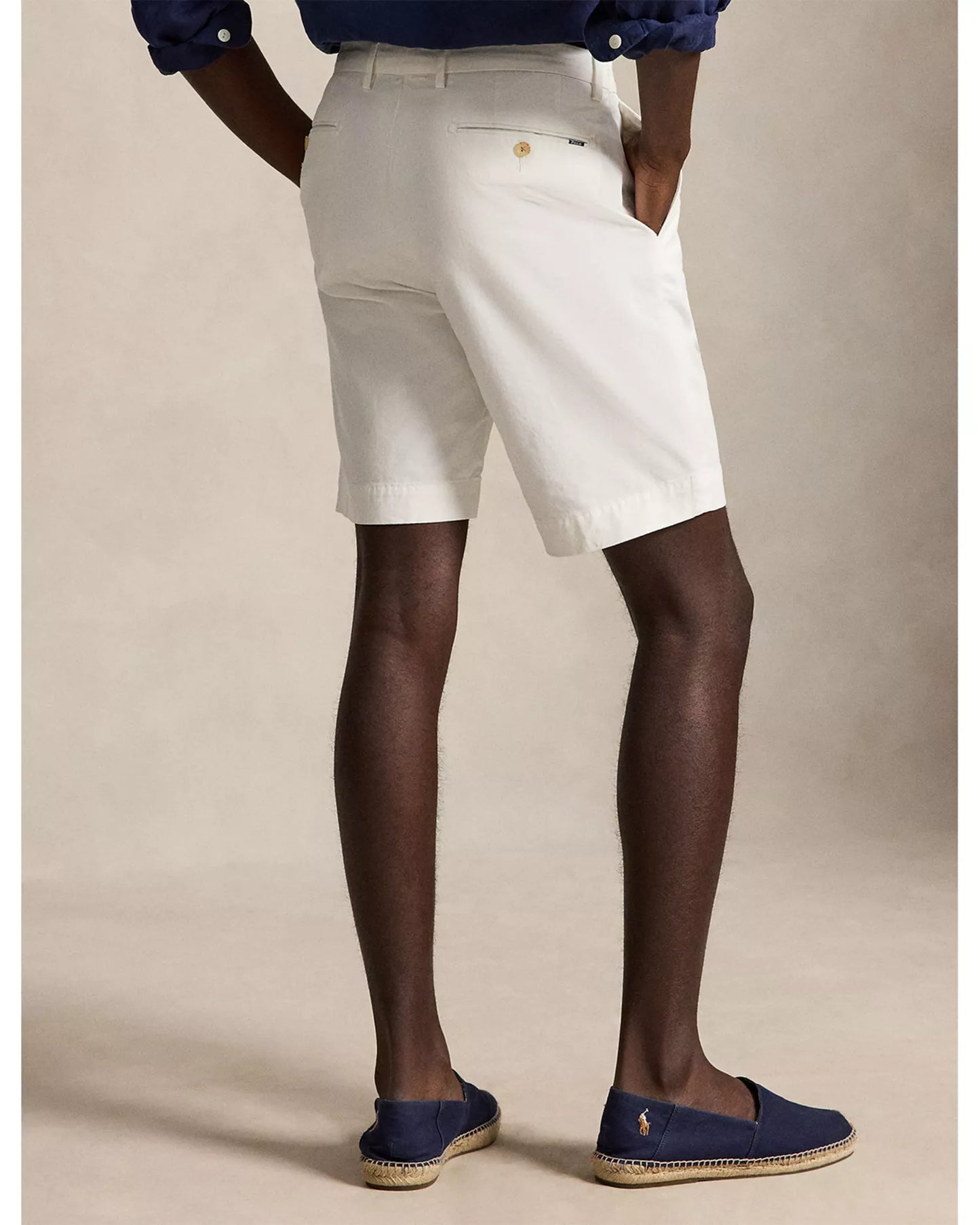 Polo Ralph Lauren Men's Greenwich 9" Classic Fit Chino Shorts  White Size 36