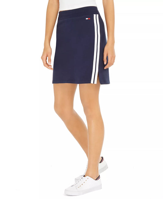 Tommy Hilfiger Women's Sport French Terry Skirt  Color Navy Size L