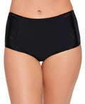 Salt Cove Juniors Solid High-Waist Bikini Bottoms  Color Black Size XS
