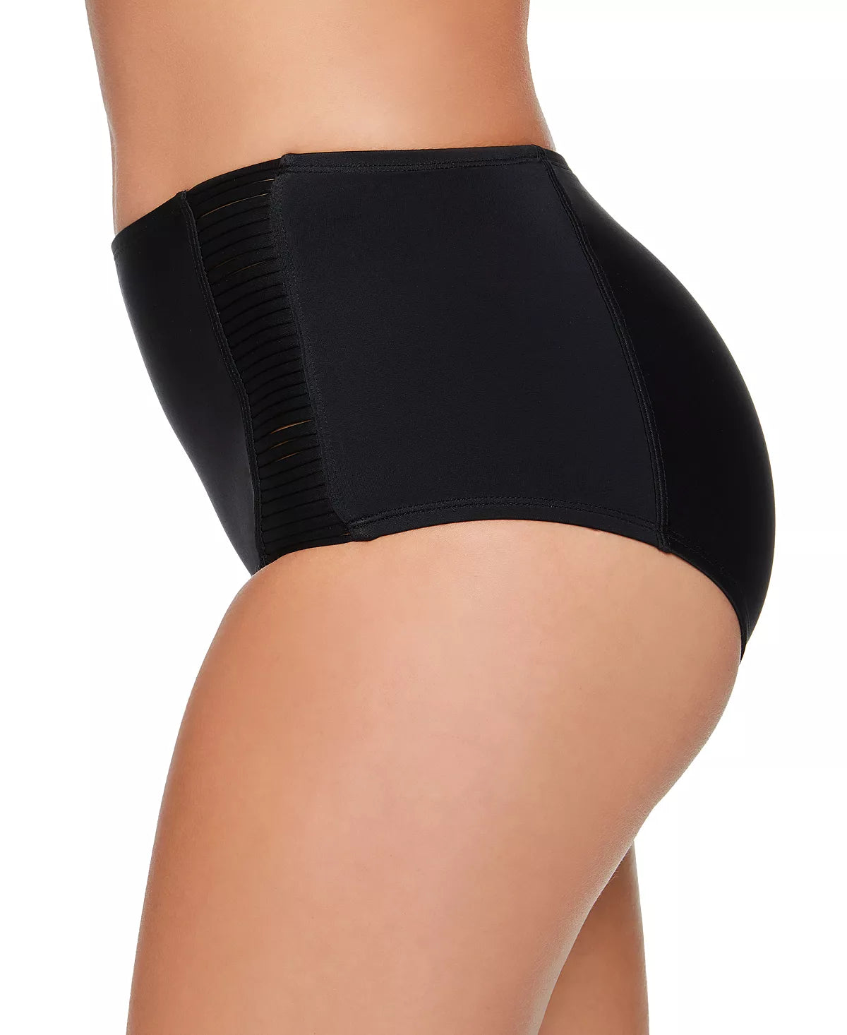 Salt Cove Juniors Solid High-Waist Bikini Bottoms  Color Black Size XS