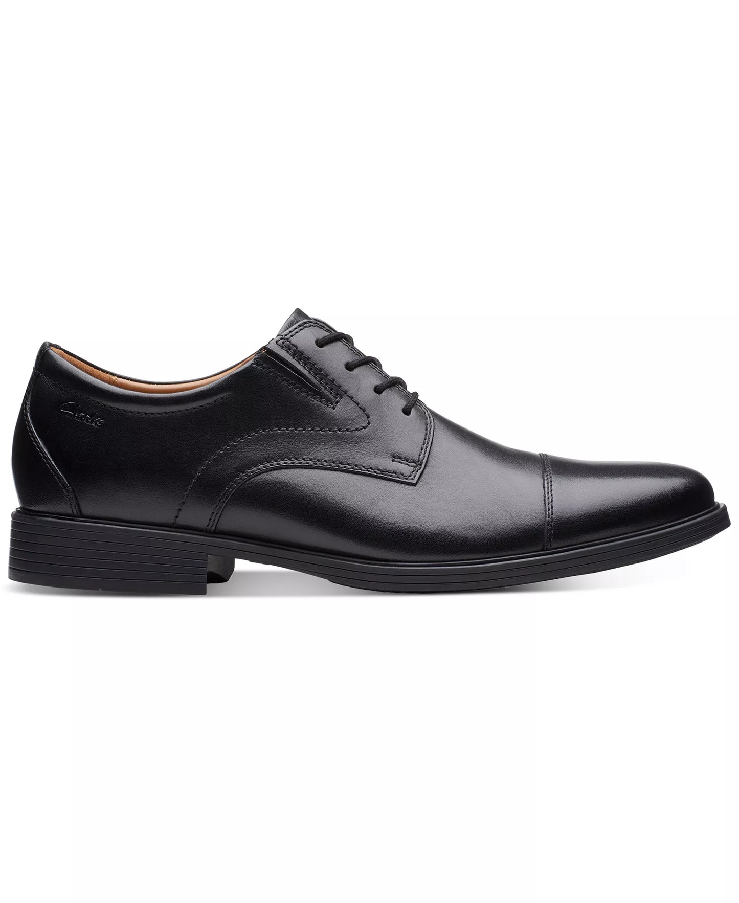 Clarks Men's Whiddon Cap-Toe Oxfords  Black Size 9