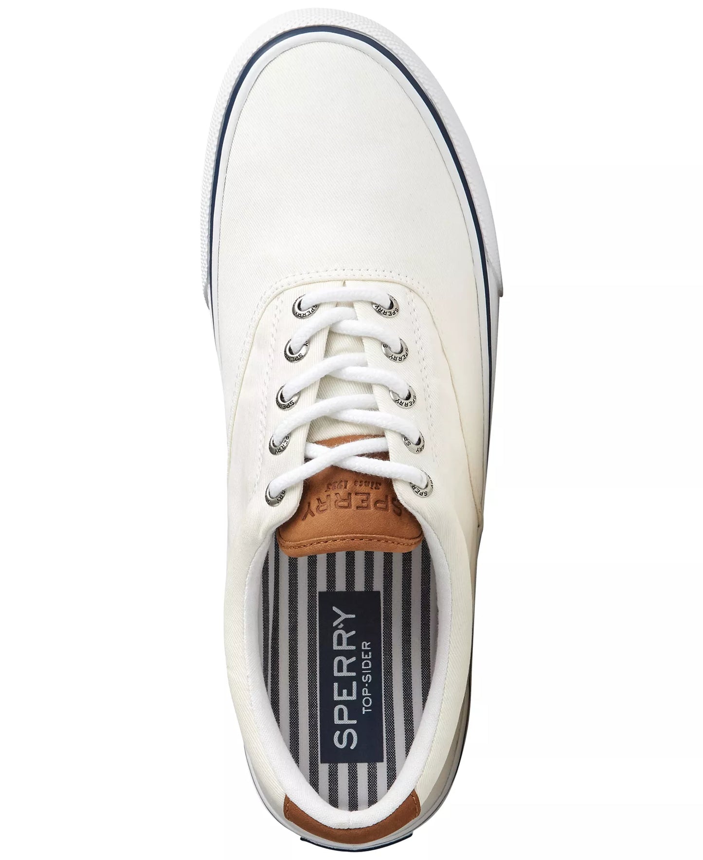 Sperry Men's Striper II CVO Core Canvas Sneakers  White Size 8