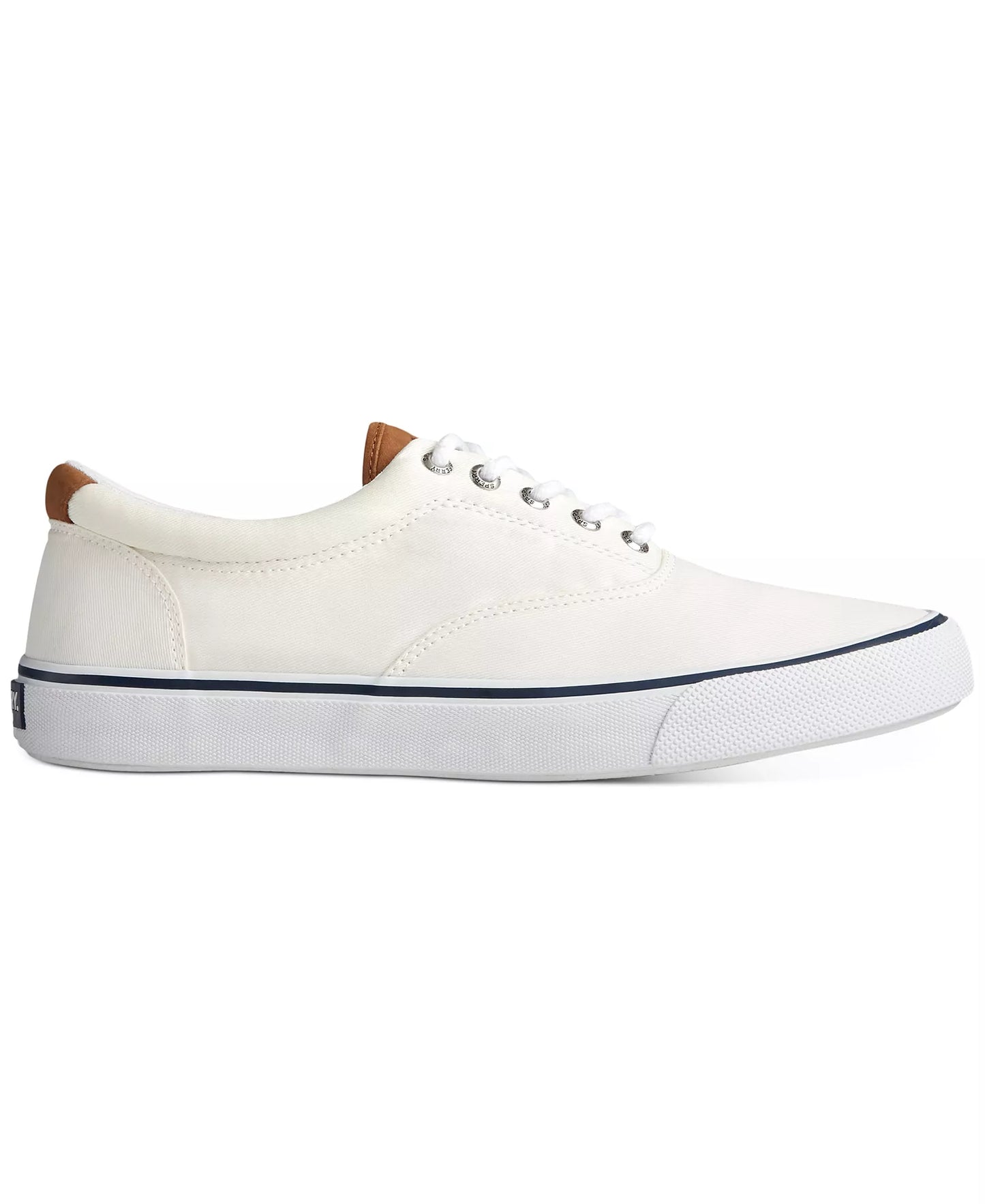 Sperry Men's Striper II CVO Core Canvas Sneakers  White Size 8