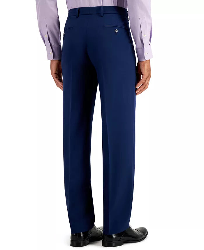 Nautica Men's Modern-Fit Bi-Stretch 2-Pc Suit  Color Blue Solid Size 46R 40 Waist