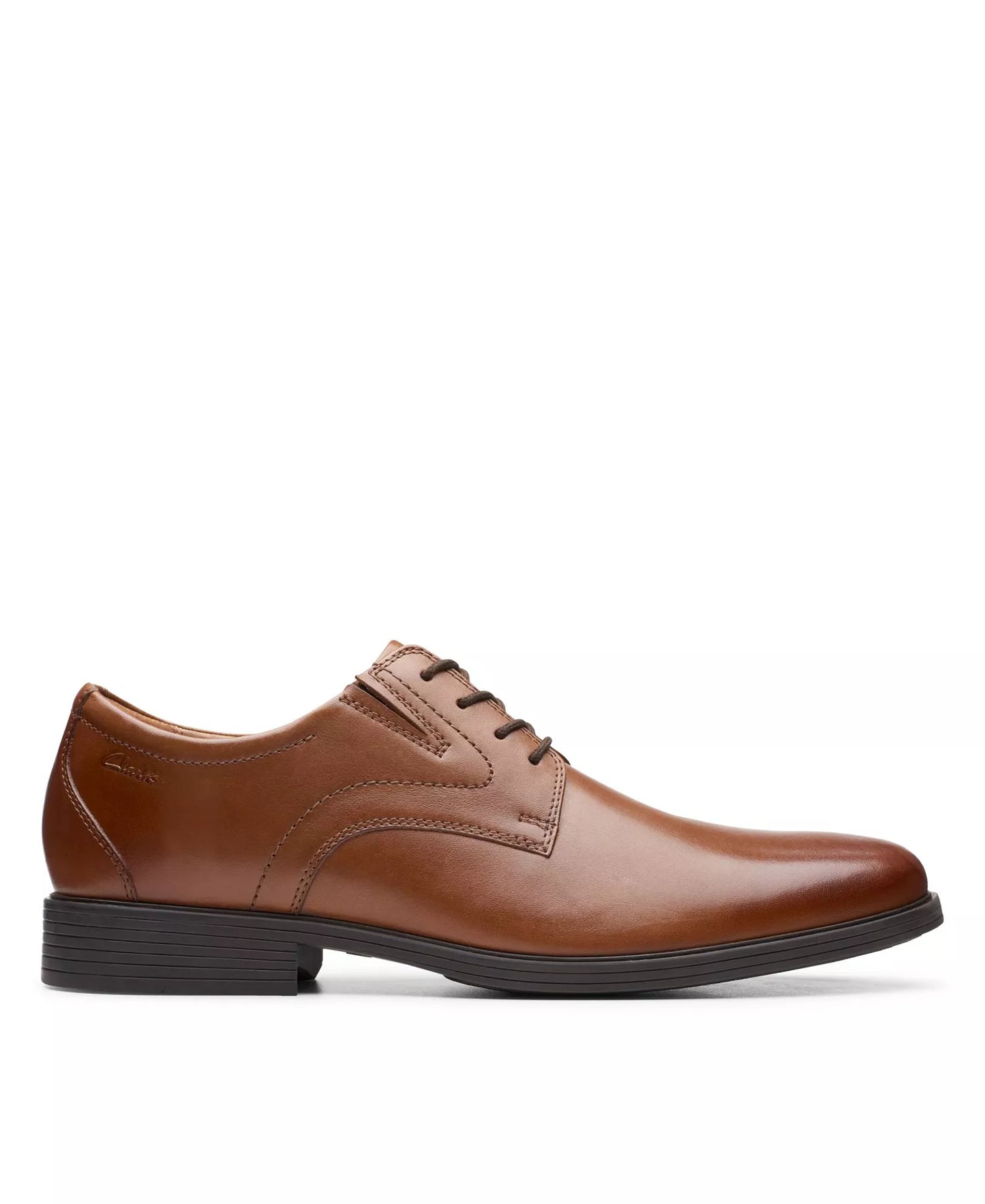 Clarks Men's Whiddon Plain Oxfords  Dark Tan Light Size 10