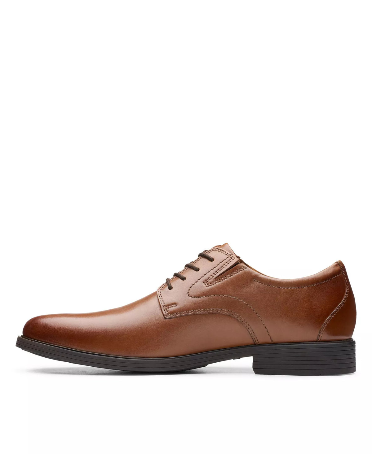 Clarks Men's Whiddon Plain Oxfords  Dark Tan Light Size 10