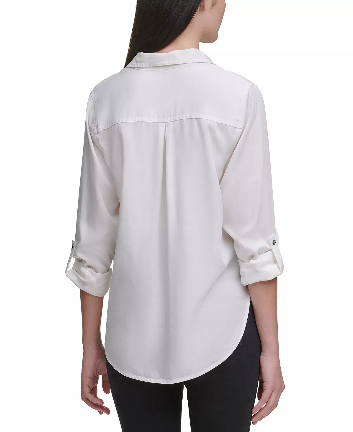 Calvin Klein Jeans Women's Utility Shirt  Color White Size L