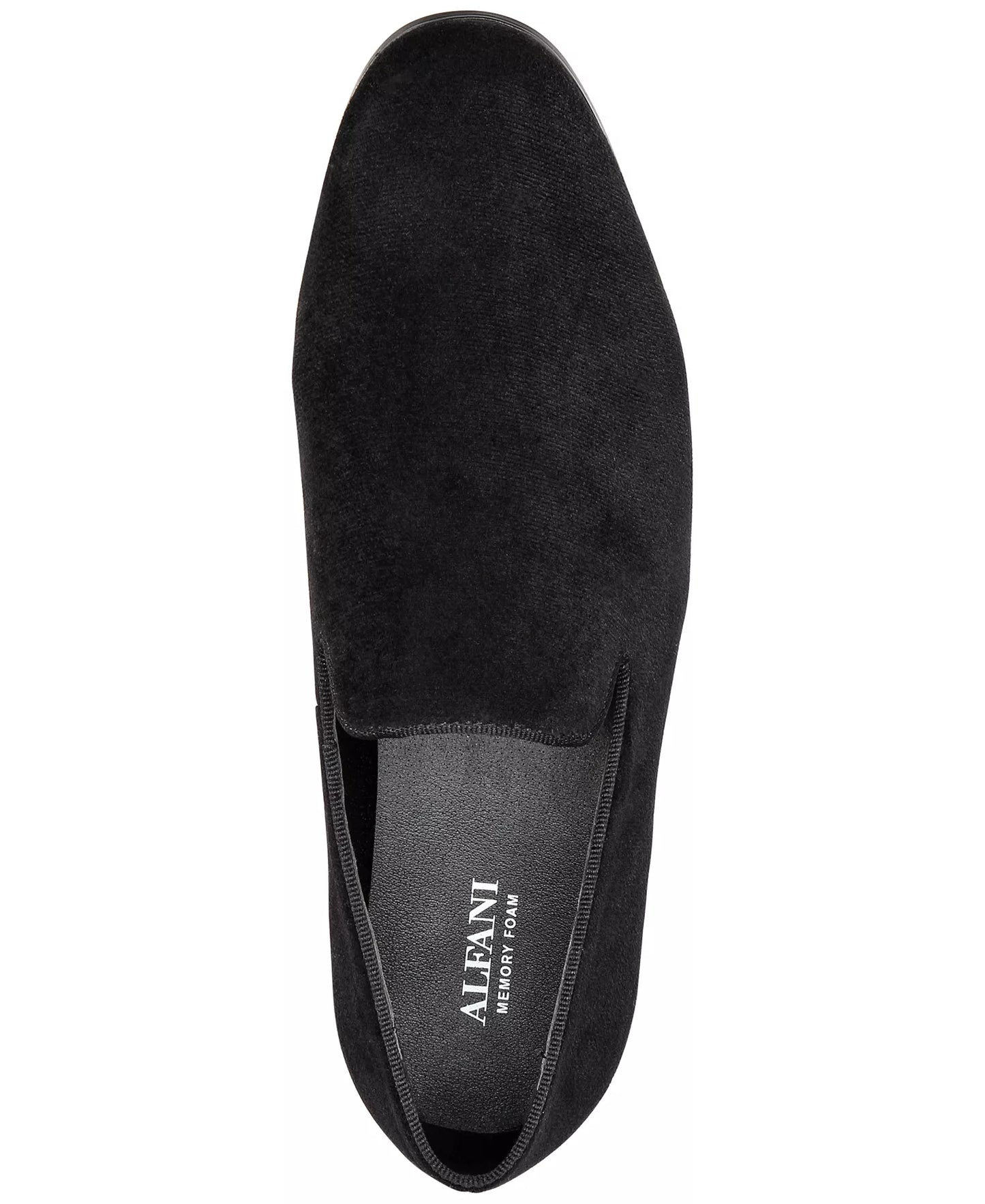 Alfani Men's Zion Smoking Slipper Loafers  Black Size 13