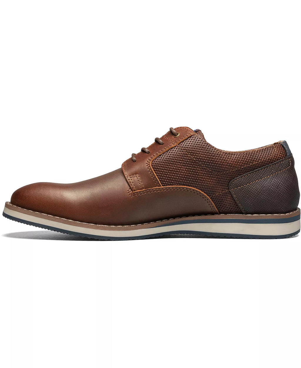 Nunn Bush Men's Circuit Plain Toe Lace-Up Oxfords  Brandy Size 10.5W