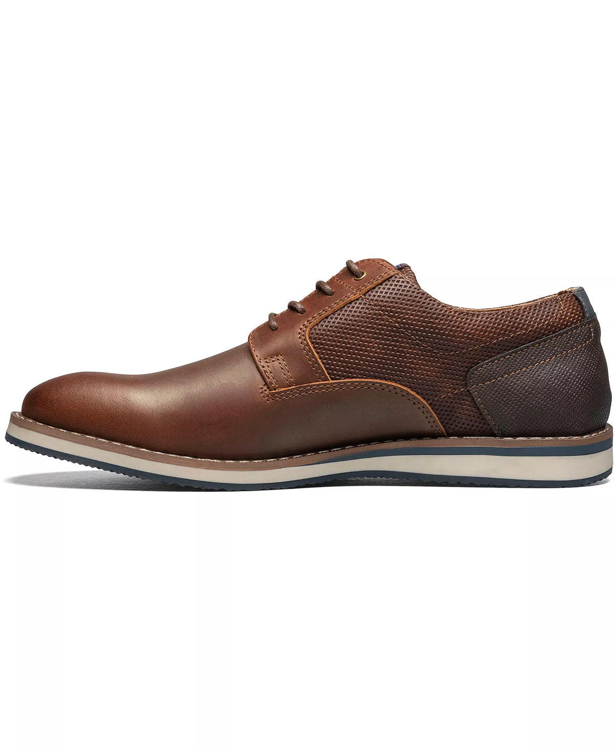 Nunn Bush Men's Circuit Plain Toe Lace-Up Oxfords  Brandy Size 10.5W