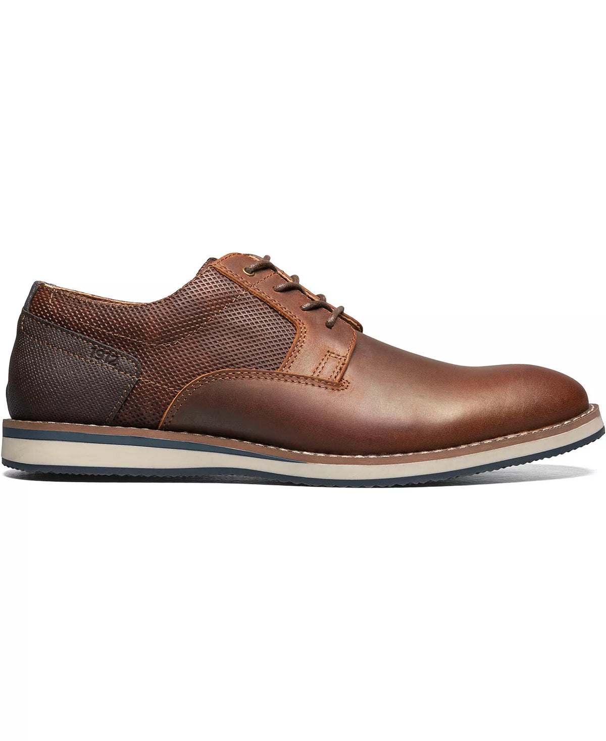 Nunn Bush Men's Circuit Plain Toe Lace-Up Oxfords  Brandy Size 10.5W
