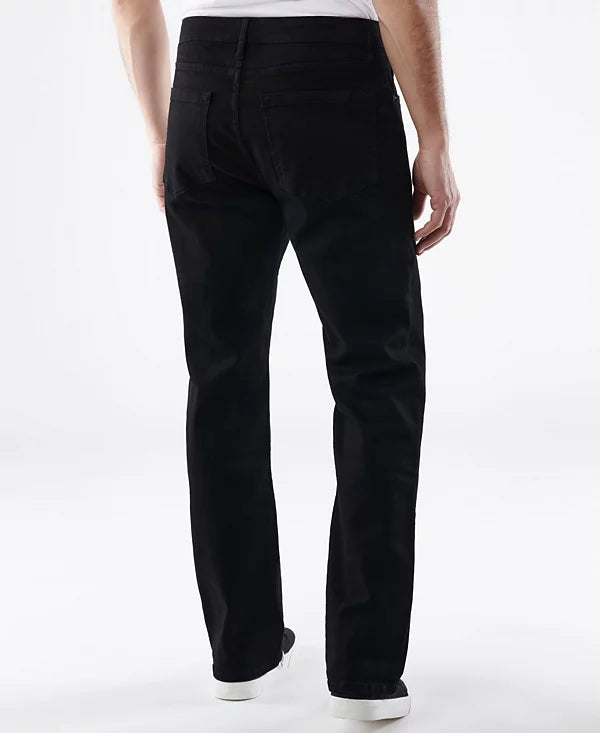 Lazer Men's Straight-Fit Jeans  Black Rinse W38xL32