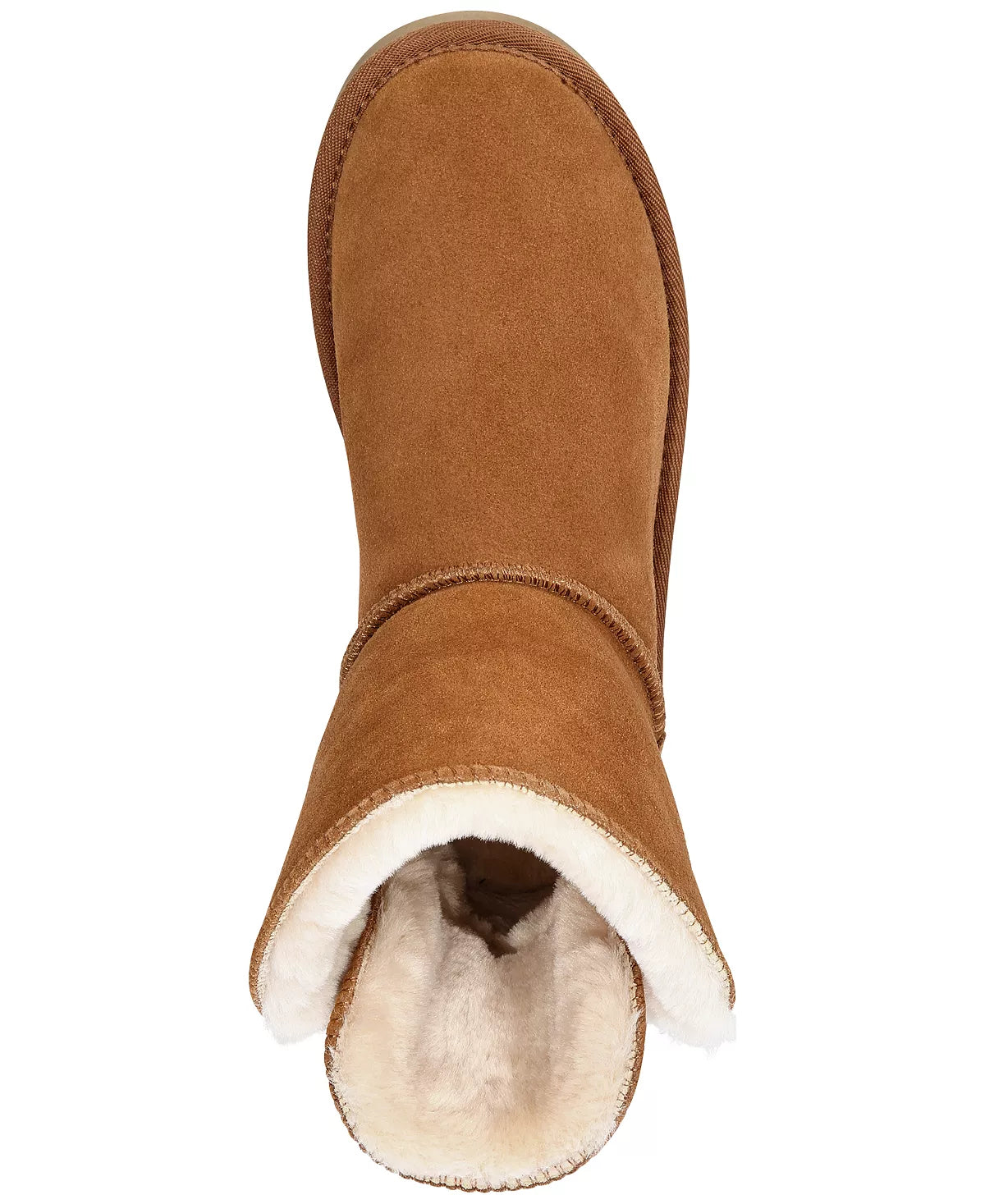 Style & Co Women's Tiny2 Olive Suede Faux Fur Lined Winter Boots  Color Chestnut Size 9M
