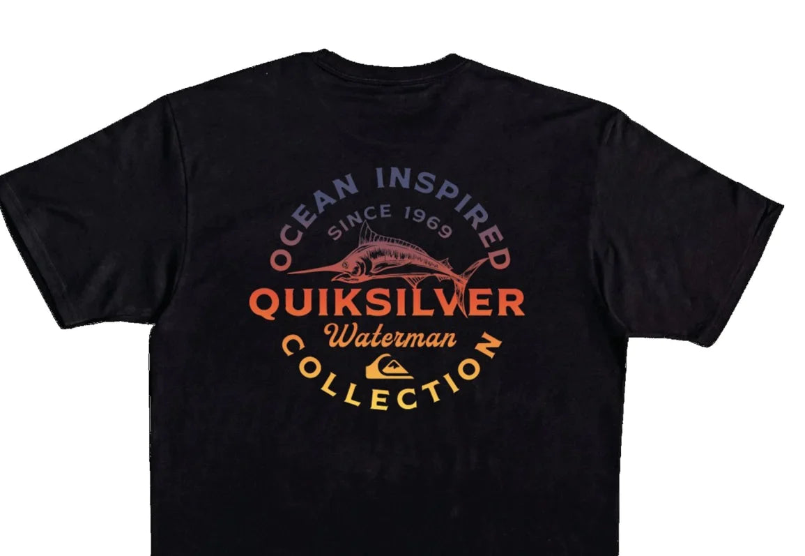 Quiksilver Men's Ocean Eyes T-shirt  Color Black Size M