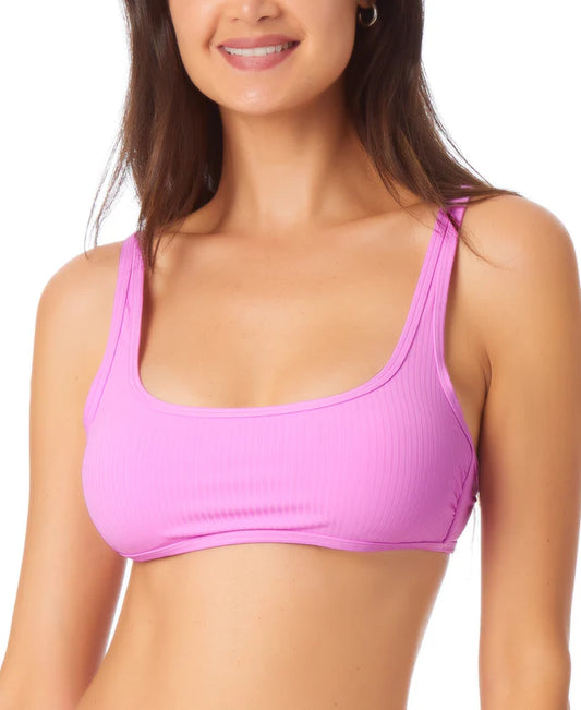 California Waves Bralette Bikini Top  Color Orchid Size S