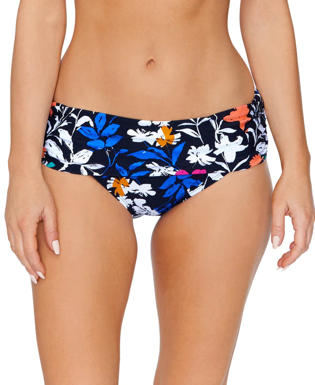 Island Escape Women's Tahiti Bikini Bottoms  Color Cali Bloom Multi Size 8