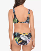 SALT + COVE Juniors' Night Life High-Leg One-Piece Swimsuit   Multicolor Size XS