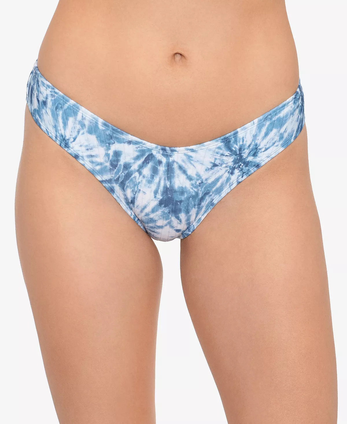 Salt Cove Juniors Tie-Dyed Ribbed Scoop Hipster Bottoms  Color Midnight Blue Size XS