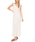 1.STATE Womens Eyelet Maxi Dress Cover-Up  Color New Ivory Size S