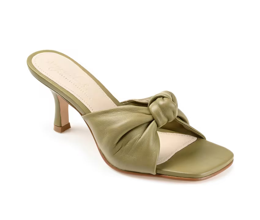Journee Signature Women's Finlee Dress Sandal  Sage Size 8