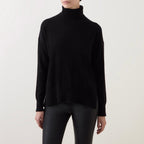 Theory Women's Karenia Turtleneck Cashmere Sweater  Color Black Size S