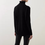 Theory Women's Karenia Turtleneck Cashmere Sweater  Color Black Size S