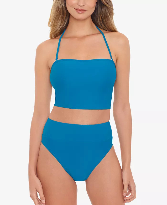 Salt Cove Juniors Tube Bikini Top  Color Teal Blue Size XS