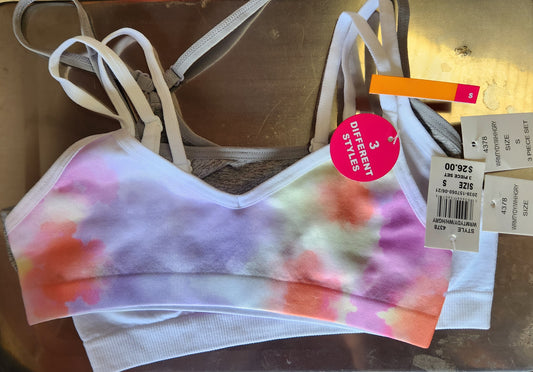 Maidenform 3-pc. Silo Bundle Bralette  Color Assorted Size S (6-8)