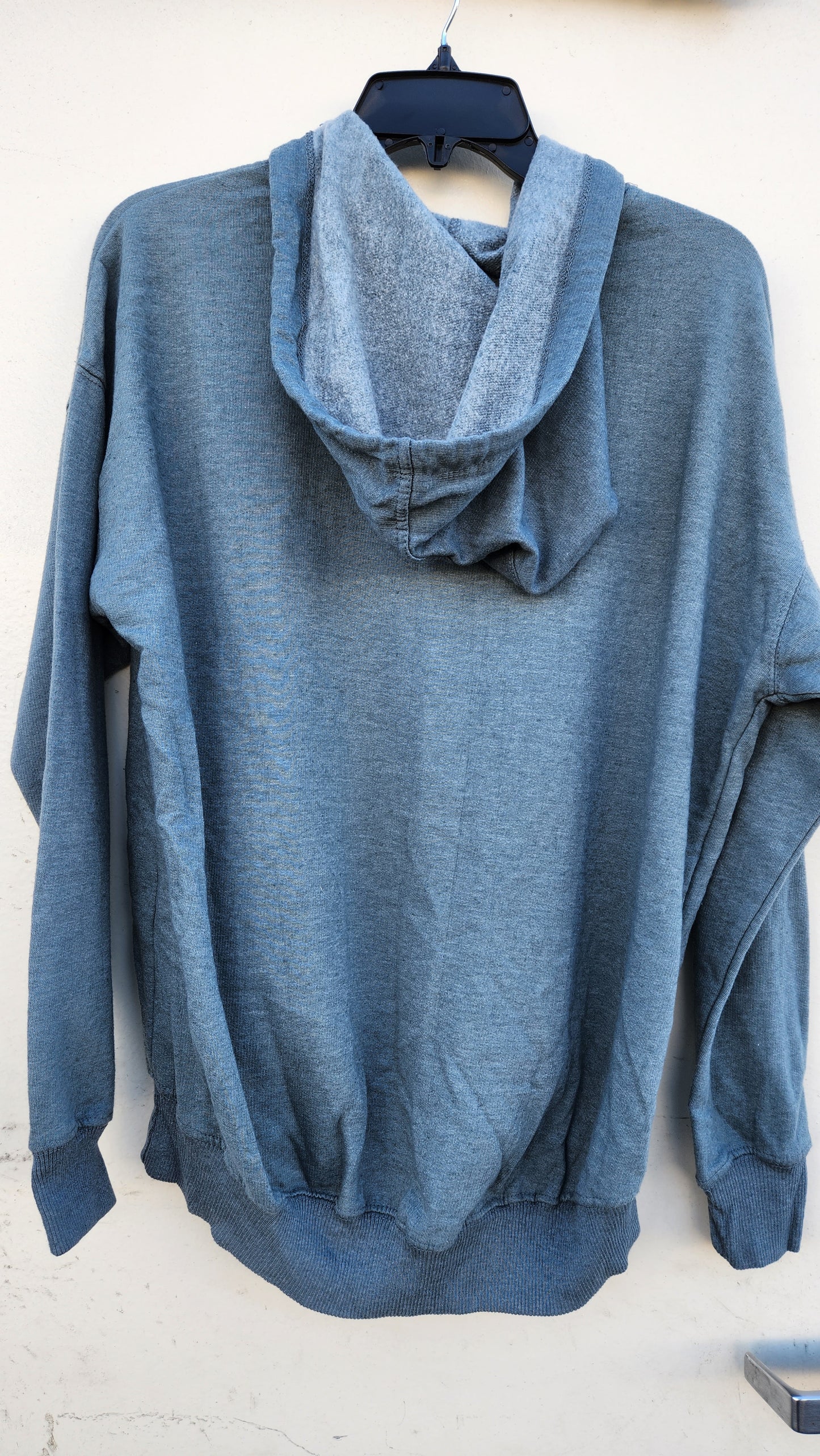 Ultra Flirt Juniors Oversized Quarter-Zip Hoodie  Color Stormy Weather Size M