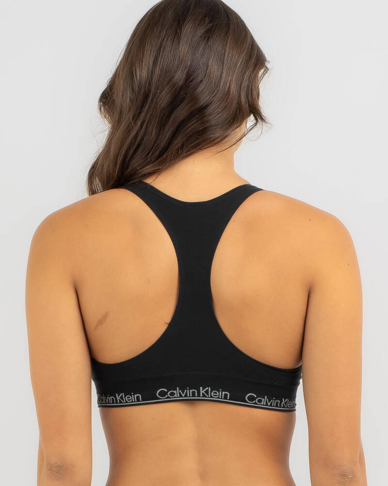 Calvin Klein Modern Seamless Naturals Lightly Lined Bralette  Black Size XS