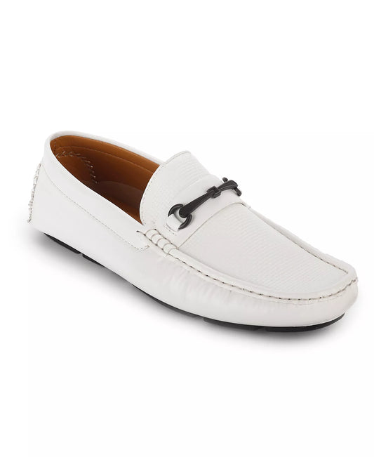 Aston Marc Men's Bit Driving Shoes  White Size 11