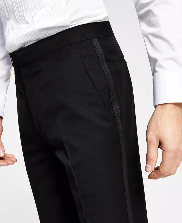 Alfani Men's Classic-Fit Stretch Tuxedo Pants  Color Black W32xL32