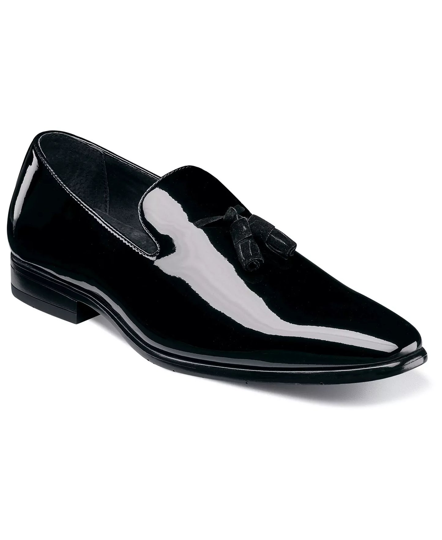 Stacy Adams Men's Phoenix Patent Leather Slip-on Loafer  Black Patent Size 7.5