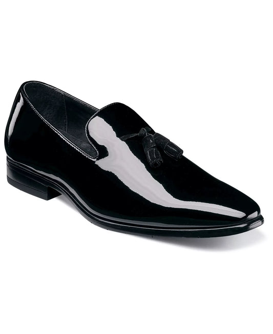 Stacy Adams Men's Phoenix Patent Leather Slip-on Loafer  Black Patent Size 7.5